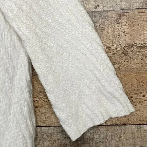 Ann Taylor Alpaca Wool Sweater Wide Sleeve Ivory Size Small - Picture 4 of 8